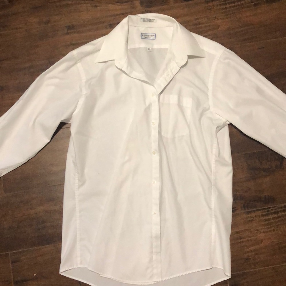YSL men’s white dress shirt